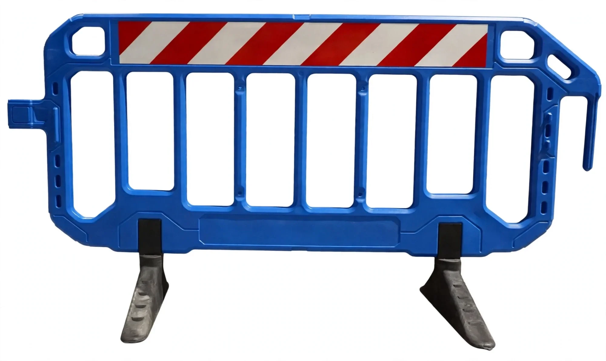 Transenna Mobile in plastica 200x100 cm Pro. Blu con banda rifrangente