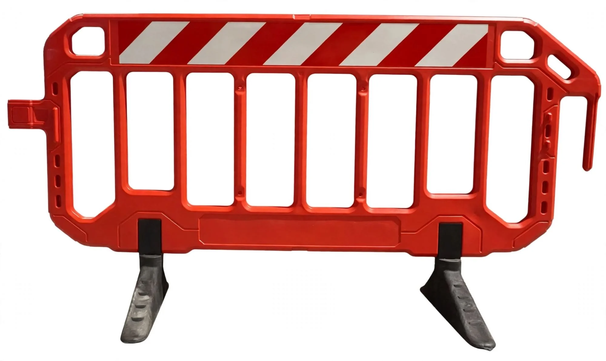 Transenna Mobile in plastica 200x100 cm Pro. Rossa con banda rifrangente
