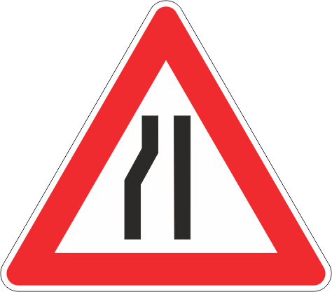 Strettoia asimmetrica a sinistra Strettoia asimmetrica a sinistra