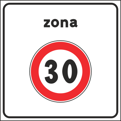 Zona a velocità limitata Zona a velocità limitata